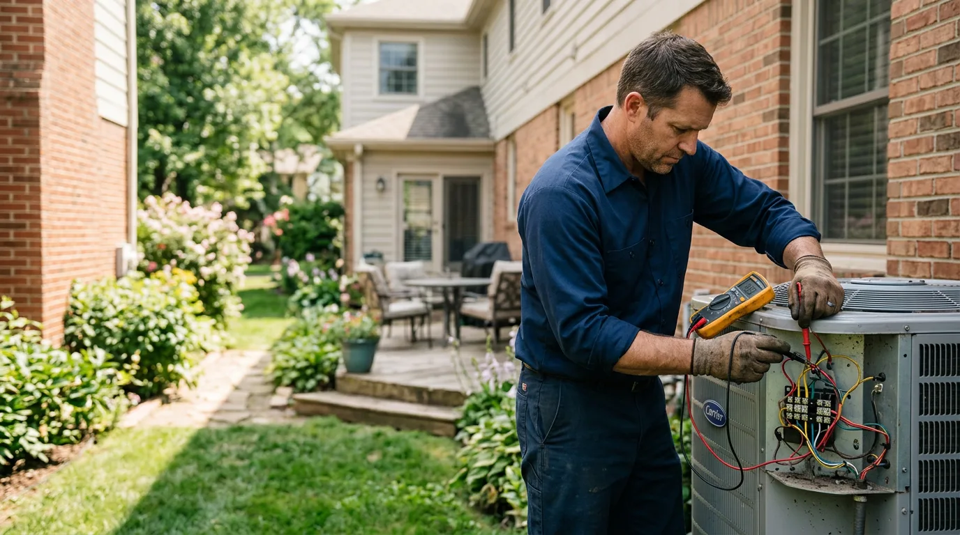 HVAC technician working near Frankfort, KY